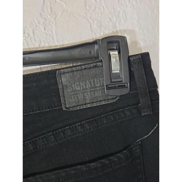 Levi’s Signature Jeans Mid-Rise Skinny Size 12 (31x28) Black - Picture 3 of 6